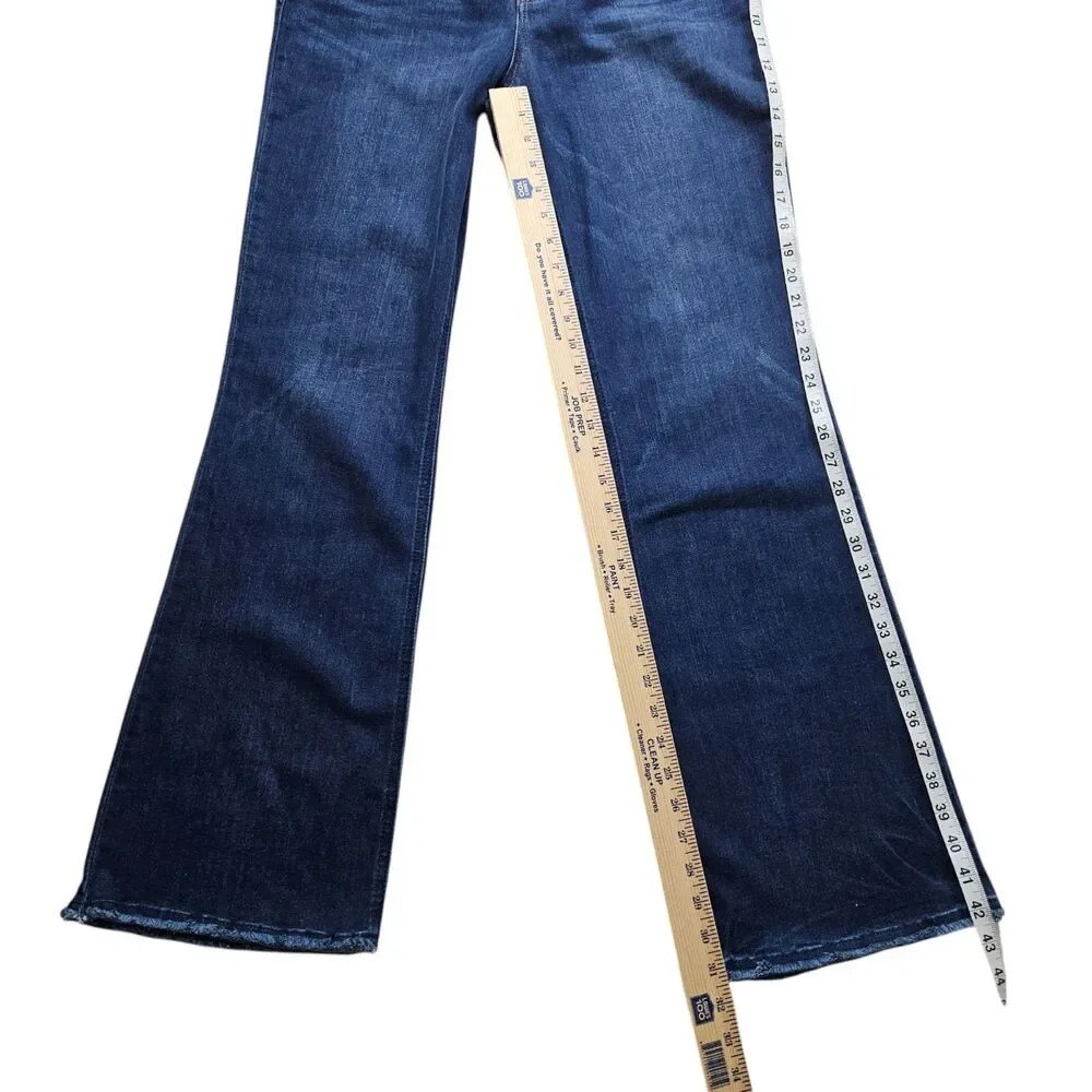 Democracy Ab Technology Fray Hem Itty Bitty More Bootcut Jeans Womens 10 - Picture 6 of 11
